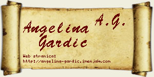 Angelina Gardić vizit kartica
